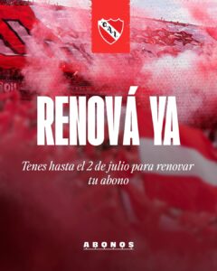 Ya son más de 3.500 socios los que están en lista de espera para Abonarse por primera vez.__Ingresá a cai.boleteriavip.com.ar y anotate vos también.__Ha(