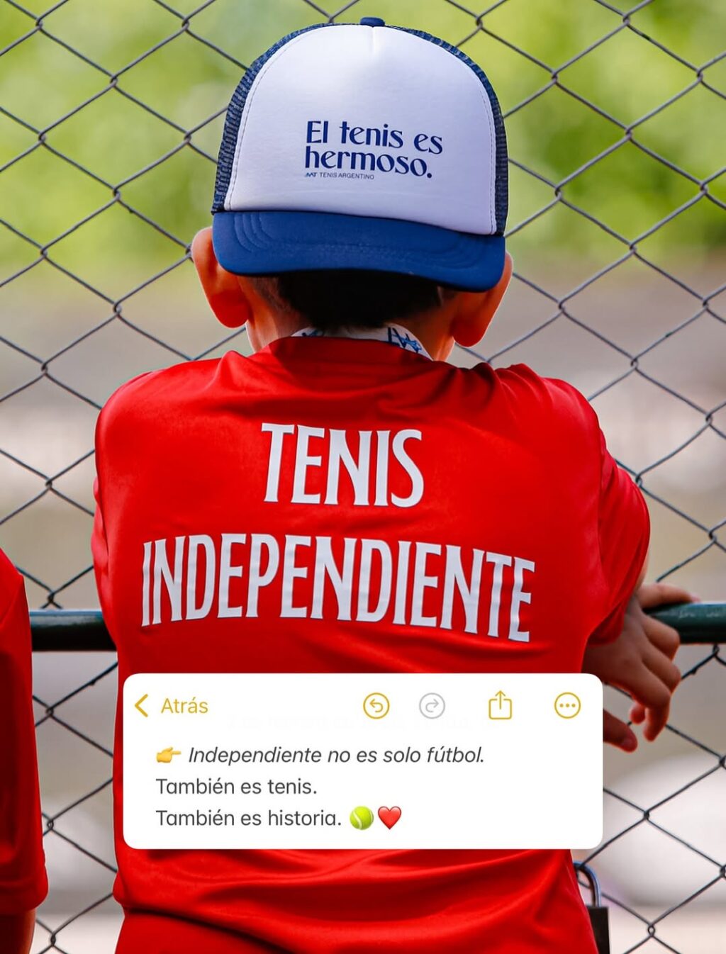 Independiente se vive en cada disciplina._En cada entrenamiento._En cada punto jugado con el corazón.___SomosTenisIndependiente🎾🇦🇹_🔴 Orgullo qu(