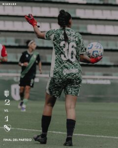 Derrota de las Diablas ante Banfield en el inicio del torneo 🔚__El gol nuestro lo hizo Oriana Villa al inicio del segundo tiempo(JPG)