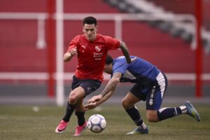Amistoso de sábado en el LDA-REB___Independiente 0 - 0 Gimnasia (LP)__Se disputaron dos tiempos de 40 minutos.__INDEPENDIENTE_ _Rodrigo Rey_ Leonardo God_1